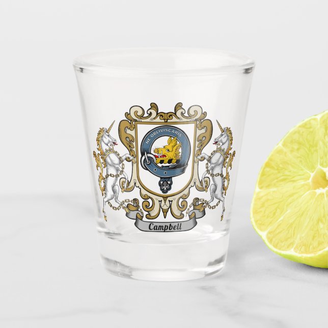 Verre A Shot Badge Campbell Clan (Devant)