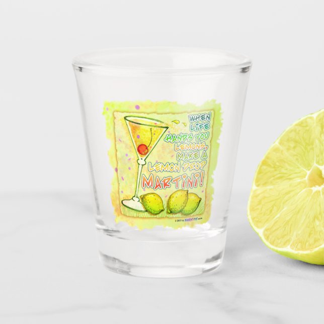 VERRE A SHOT BAISSE DE CITRON MARTINI (Devant)