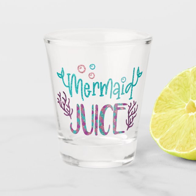 Verre A Shot Balayage Mermaid Juice Fun Parties scintillant éch (Devant)