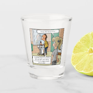 Verre A Shot Bald Head Island Funny Shot Glass