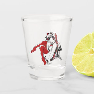 Verre A Shot Bandes dessinées R & B, Anime Loli Chatte Féline F