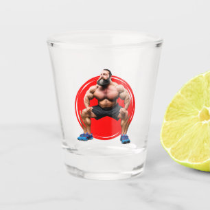 Verre A Shot Barbu Musclé