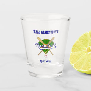 Verre A Shot Baseball Team Player Sports Lounge Boire