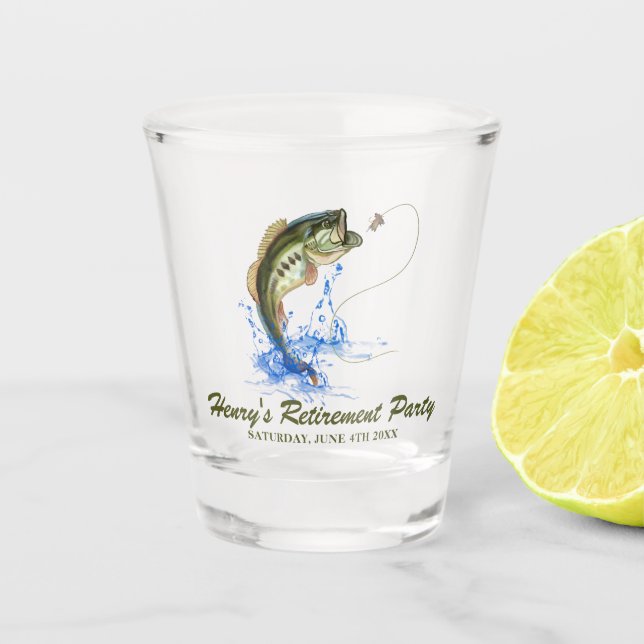 Verre A Shot Basse partie Pêche retraite (Devant)