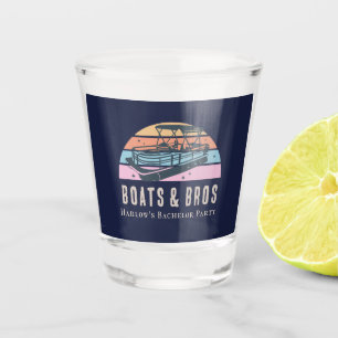 Verre A Shot Bateau de lac House Bateaux Bros Enterrement de vi