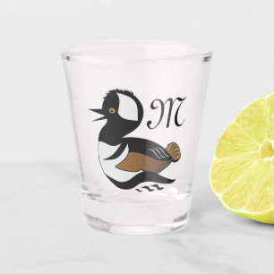 Verre A Shot Beau canard de Merganser