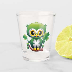 Verre A Shot Bébé Hibou Mignon St Patrick Dessin Animé