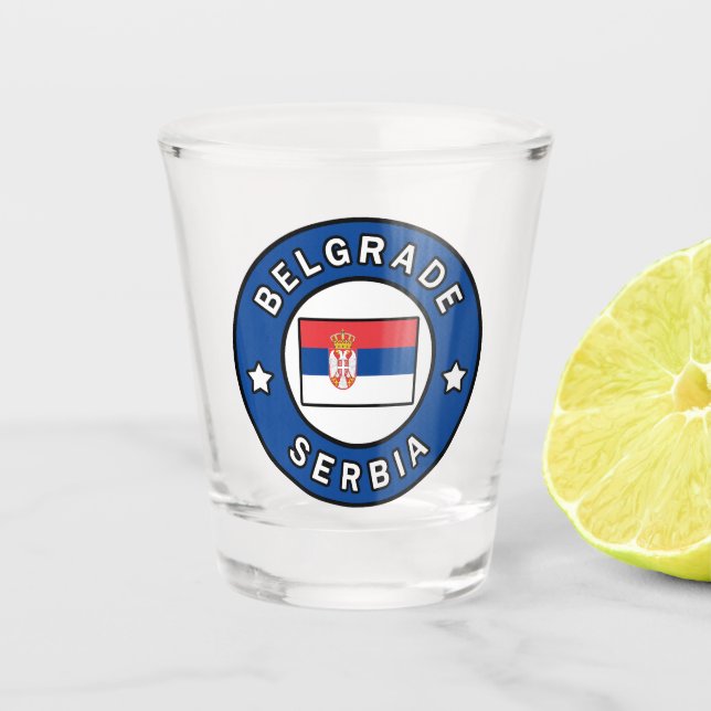 Verre A Shot Belgrade Serbie (Devant)