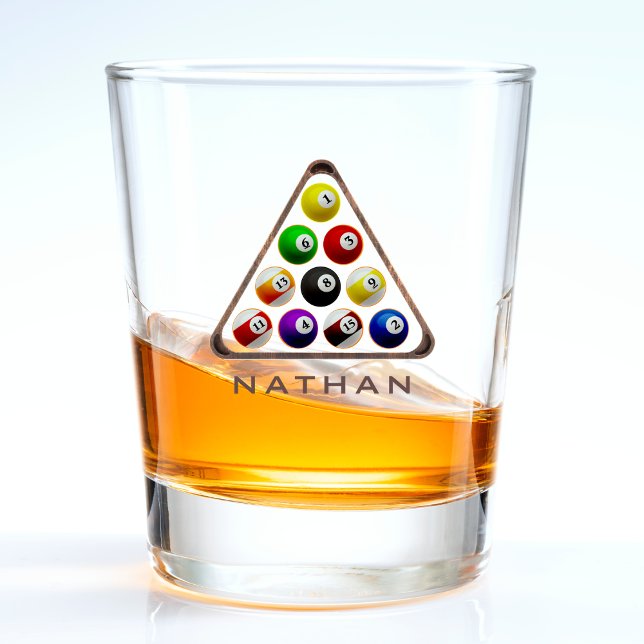 Verre A Shot Billard en rack de table de billard (Pool Table Billiards Green Shot Glass)