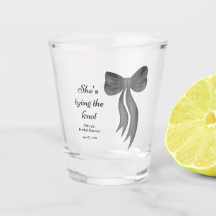 Verre A Shot Black Bow Elle Noue le Nœud Enterrement de Vie de