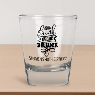 Verre A Shot Boire Bu Boîte Cadeau Fête d'anniversaire Célébrat