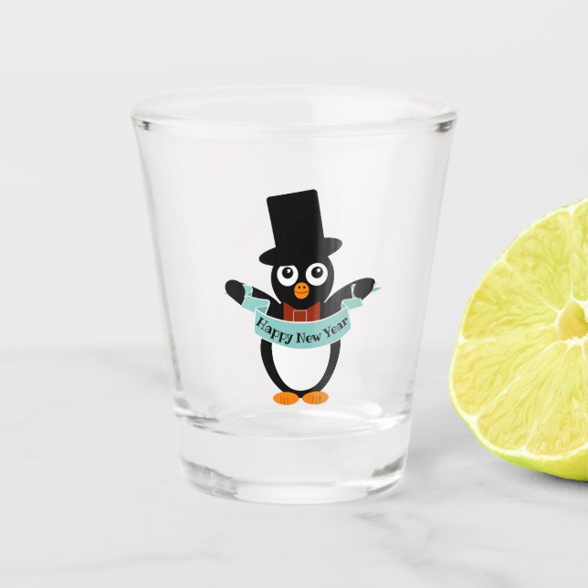 Verre A Shot Bon Nouvel An Banner Shot Glass (Devant)