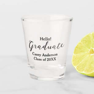 Verre A Shot Bonjour promotion de 20XX nom félicitations stylé