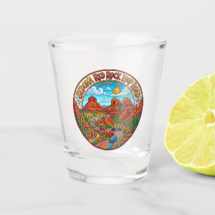 Verre A Shot Boucle de Sedona Red Rock Road Arizona