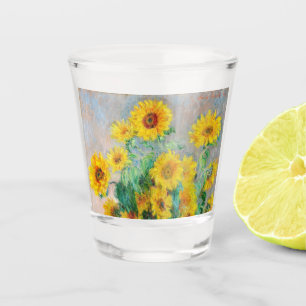 Verre A Shot Bouquet de tournesols Claude Monet