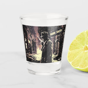 Verre A Shot Boutique de prêteur sur gages Style Pop Art Rétro