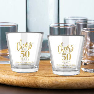 Verre A Shot Bravo à 50 ans n'importe quel âge jalon anniversai