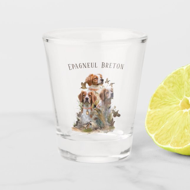 Verre A Shot Bretagne Espagnol, Passion pour les oiseaux (Devant)