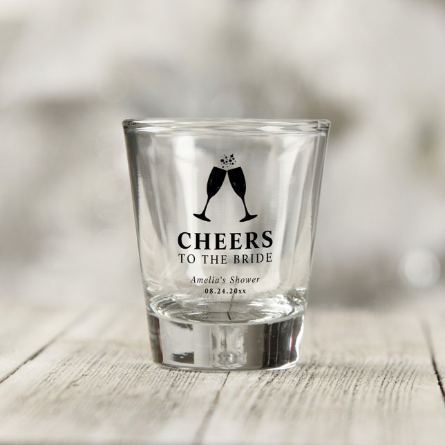 Verre A Shot Brunch de mariage avec bulles et toast aux mariés (Créateur téléchargé)