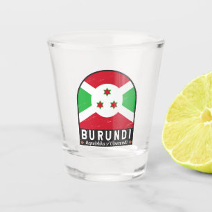 Verre A Shot Burundi Distresse Vintage
