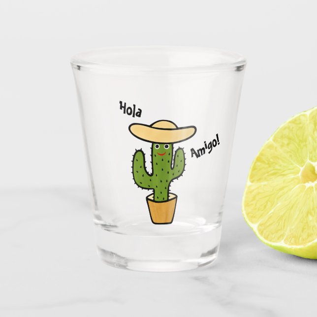 Verre A Shot Cactus mexicain mignon (Devant)