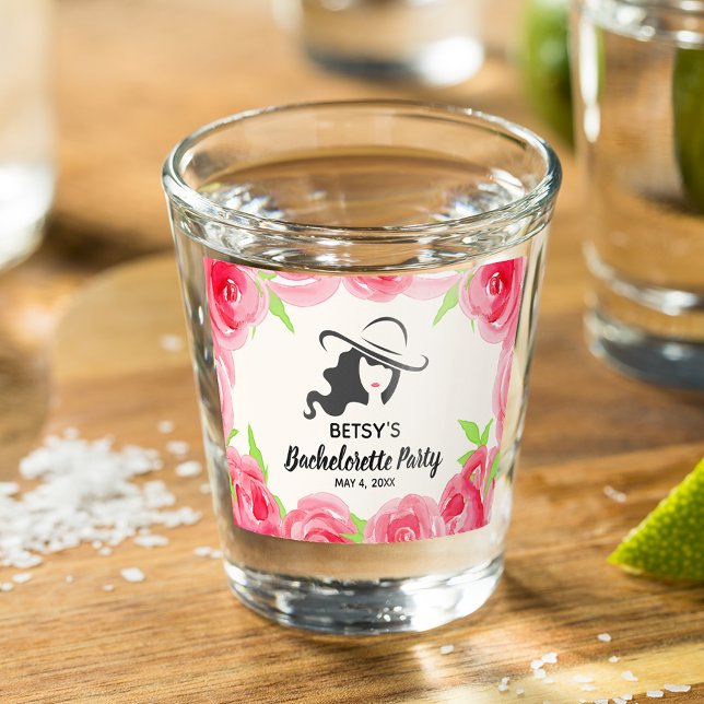 Verre A Shot Cadeau de fête de Bachelorette Elegante (Créateur téléchargé)