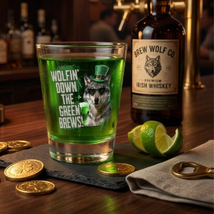 Verre A Shot Cadeau de fête irlandais drôle de la Saint-Patrick