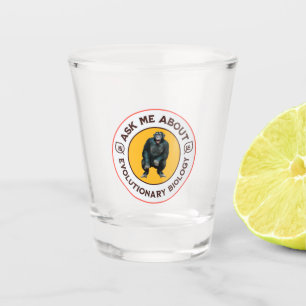 Verre A Shot Cadeau d'humour de nerd sur l'évolution drôle de b