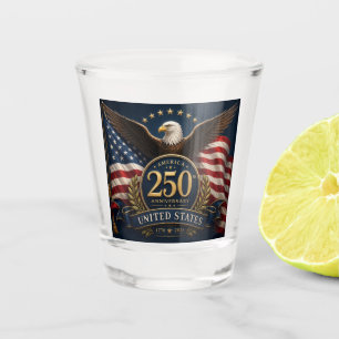 Verre A Shot Cadeau patriotique pour le 250e anniversaire des É