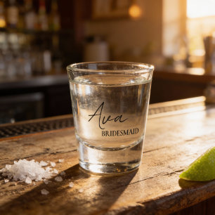 Verre A Shot Cadeau Personnalisé Demoiselle d'Honneur Coquette 