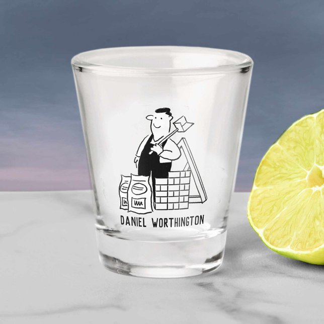 Verre A Shot Cadeau pour un Builder (Créateur téléchargé)