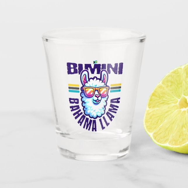 Verre A Shot Cadeau souvenir Bahamas Bimini Bahamas Bahama Llam (Devant)