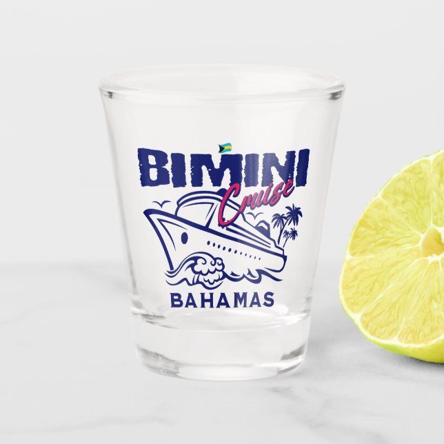 Verre A Shot Cadeau souvenir Bahamas : Bimini Bahamas Cruise (Devant)