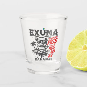 Verre A Shot Cadeau souvenir Bahamas : Exuma Bahamas Swimming P