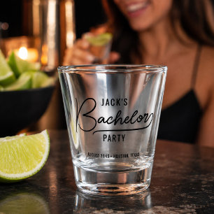 Verre A Shot Cadeaux de fête de bachelor minimaux et élégants
