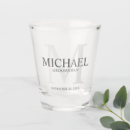 Verre A Shot Cadeaux Personnalisés pour Garçons d'Honneur avec 