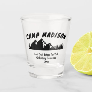 Verre A Shot Camp Bachelorette Party Montagne Bach Nuit Enterre