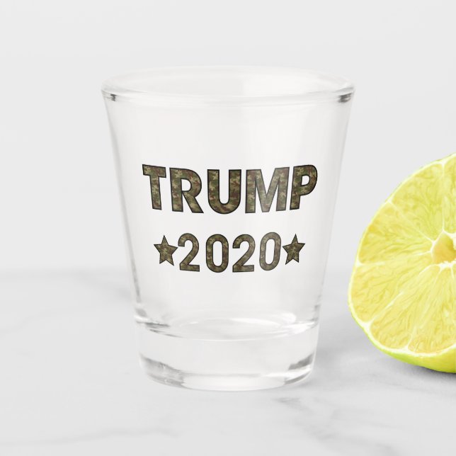 Verre A Shot Campagne Camouflage Trump 2020 (Devant)