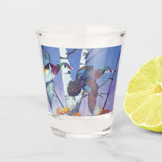 Verre A Shot Canards à bois volants (Devant)