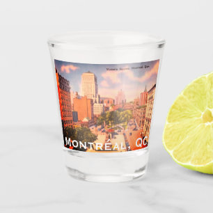Verre A Shot Carré vintage Victoria, Montréal, Québec, Canad