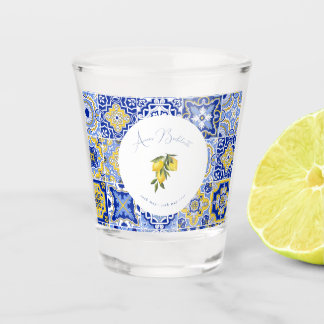 Verre A Shot Carrelage Bleu Méditerranéen & Citrus Bachelorette