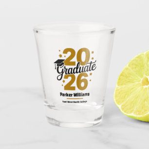 Verre A Shot Casquette de diplômé de la promotion 2026   Diplôm