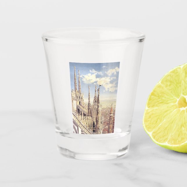 Verre A Shot Cathédrale de Milan Duomo Nativité de Sainte Marie (Devant)
