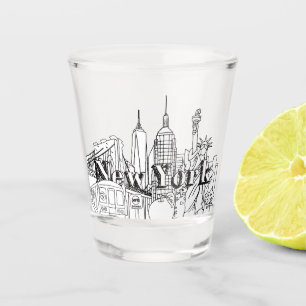 Verre A Shot Centre-ville NYE New York Vacances Souvenirs NYC C