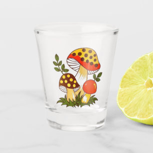Verre A Shot Champignons vintages