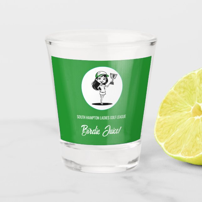 Verre A Shot Championnat de football féminin Birdie Juice (Devant)
