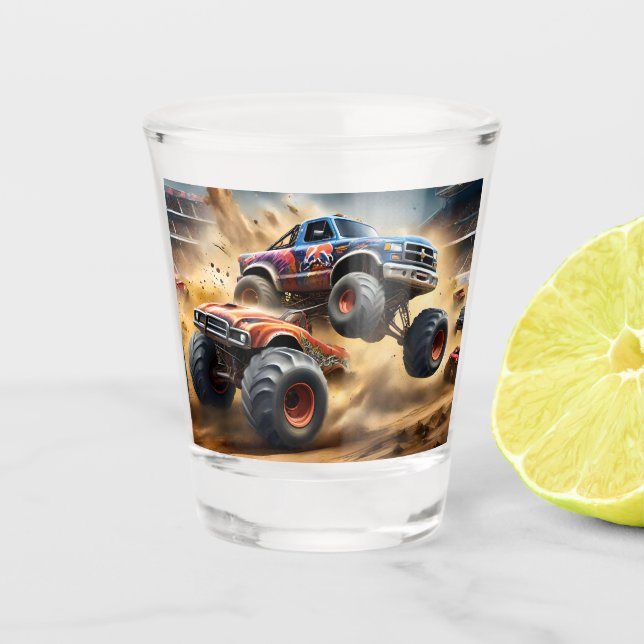 Verre A Shot Chaos sur les roues : Monster Truck Smash Derby (Devant)