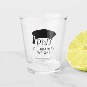Verre A Shot Chapeau de doctorat personnalisé pour la cérémonie