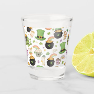 Verre A Shot Charmes de chance Kawaii pour la Saint-Patrick Pot