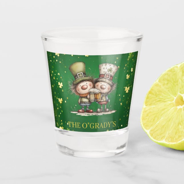Verre A Shot Cheerful St. Patrick’s Day Party Illustration (Devant)